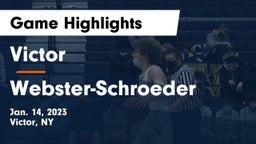 Victor  vs Webster-Schroeder  Game Highlights - Jan. 14, 2023