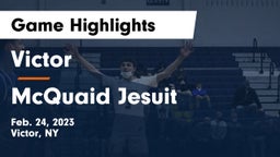 Victor  vs McQuaid Jesuit  Game Highlights - Feb. 24, 2023