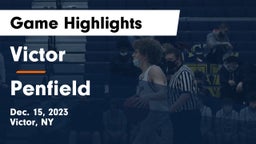 Victor  vs Penfield  Game Highlights - Dec. 15, 2023