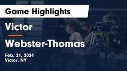 Victor  vs Webster-Thomas  Game Highlights - Feb. 21, 2024
