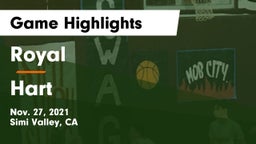 Royal  vs Hart Game Highlights - Nov. 27, 2021