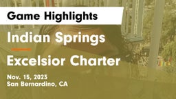 Indian Springs  vs Excelsior Charter Game Highlights - Nov. 15, 2023