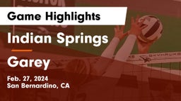 Indian Springs  vs Garey  Game Highlights - Feb. 27, 2024