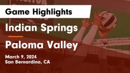 Indian Springs  vs Paloma Valley  Game Highlights - March 9, 2024