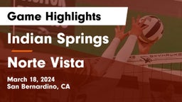 Indian Springs  vs Norte Vista  Game Highlights - March 18, 2024