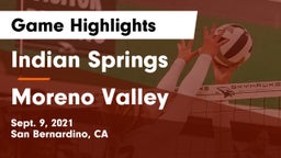 Indian Springs  vs Moreno Valley  Game Highlights - Sept. 9, 2021