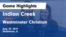 Indian Creek  vs Westminster Christian  Game Highlights - Aug. 29, 2019