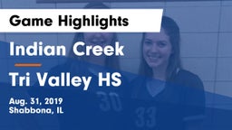 Indian Creek  vs Tri Valley HS Game Highlights - Aug. 31, 2019