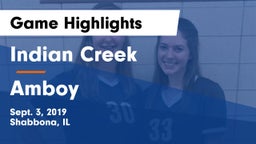 Indian Creek  vs Amboy  Game Highlights - Sept. 3, 2019