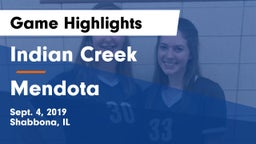 Indian Creek  vs Mendota  Game Highlights - Sept. 4, 2019