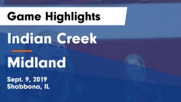 Indian Creek  vs Midland Game Highlights - Sept. 9, 2019