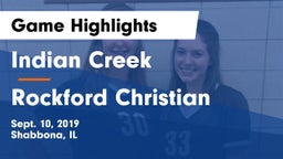Indian Creek  vs Rockford Christian  Game Highlights - Sept. 10, 2019