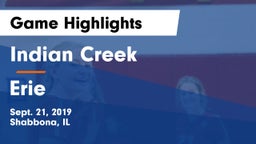 Indian Creek  vs Erie  Game Highlights - Sept. 21, 2019