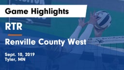 RTR  vs Renville County West  Game Highlights - Sept. 10, 2019