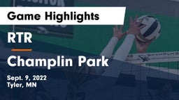 RTR  vs Champlin Park  Game Highlights - Sept. 9, 2022
