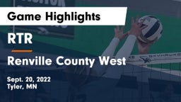 RTR  vs Renville County West  Game Highlights - Sept. 20, 2022