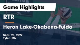 RTR  vs Heron Lake-Okabena-Fulda Game Highlights - Sept. 25, 2022
