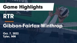 RTR  vs Gibbon-Fairfax-Winthrop  Game Highlights - Oct. 7, 2022