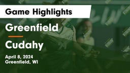 Greenfield  vs Cudahy  Game Highlights - April 8, 2024