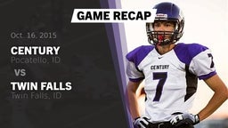 Recap: Century  vs. twin falls  2015