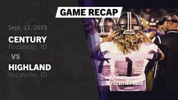 Recap: Century  vs. Highland  2015