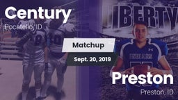 Matchup: Century  vs. Preston  2019