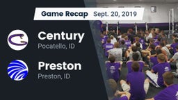 Recap: Century  vs. Preston  2019