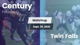 Matchup: Century  vs. Twin Falls  2020