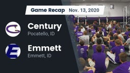 Recap: Century  vs. Emmett  2020