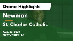 Newman  vs St. Charles Catholic  Game Highlights - Aug. 30, 2022