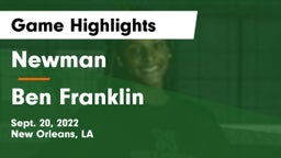 Newman  vs Ben Franklin Game Highlights - Sept. 20, 2022