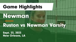 Newman  vs Ruston vs Newman Varsity Game Highlights - Sept. 23, 2023