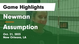 Newman  vs Assumption  Game Highlights - Oct. 21, 2023