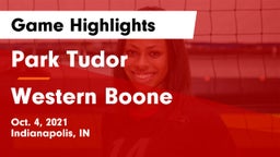 Park Tudor  vs Western Boone  Game Highlights - Oct. 4, 2021