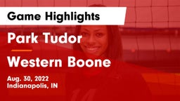 Park Tudor  vs Western Boone  Game Highlights - Aug. 30, 2022