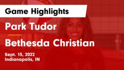 Park Tudor  vs Bethesda Christian  Game Highlights - Sept. 15, 2022