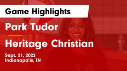 Park Tudor  vs Heritage Christian  Game Highlights - Sept. 21, 2022