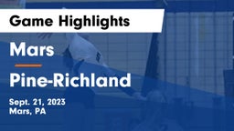 Mars  vs Pine-Richland  Game Highlights - Sept. 21, 2023