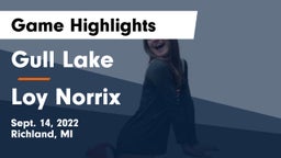 Gull Lake  vs Loy Norrix Game Highlights - Sept. 14, 2022