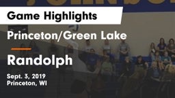 Princeton/Green Lake  vs Randolph  Game Highlights - Sept. 3, 2019