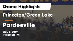Princeton/Green Lake  vs Pardeeville  Game Highlights - Oct. 3, 2019