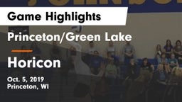 Princeton/Green Lake  vs Horicon  Game Highlights - Oct. 5, 2019