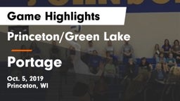 Princeton/Green Lake  vs Portage Game Highlights - Oct. 5, 2019