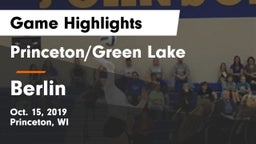 Princeton/Green Lake  vs Berlin  Game Highlights - Oct. 15, 2019