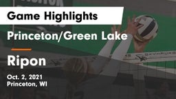 Princeton/Green Lake  vs Ripon  Game Highlights - Oct. 2, 2021