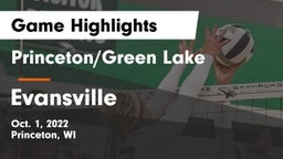 Princeton/Green Lake  vs Evansville  Game Highlights - Oct. 1, 2022
