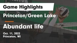 Princeton/Green Lake  vs Abundant life Game Highlights - Oct. 11, 2022