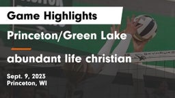 Princeton/Green Lake  vs abundant life christian Game Highlights - Sept. 9, 2023