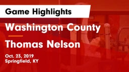 Washington County  vs Thomas Nelson Game Highlights - Oct. 23, 2019