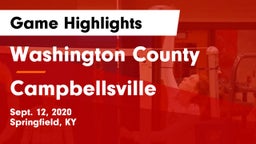 Washington County  vs Campbellsville Game Highlights - Sept. 12, 2020